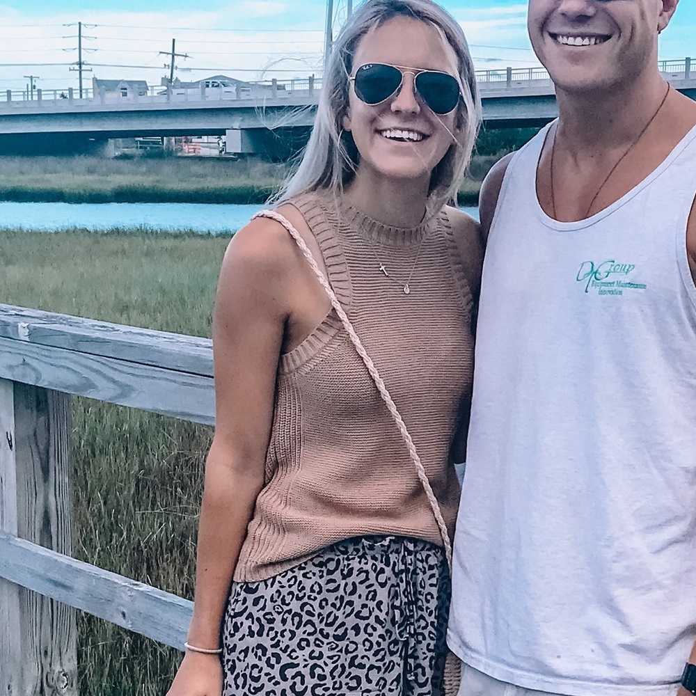 Tan sweater tank